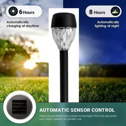 12-Pack Solar Garden Stake Lights