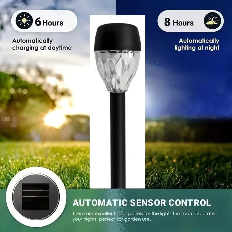 12-Pack Solar Garden Stake Lights