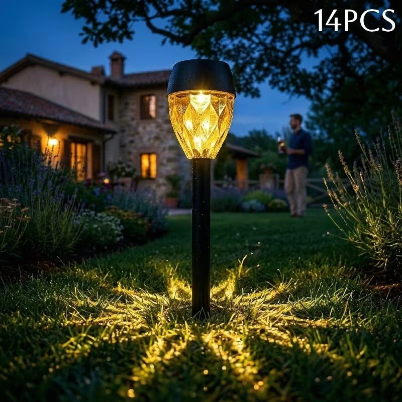 12-Pack Solar Garden Stake Lights