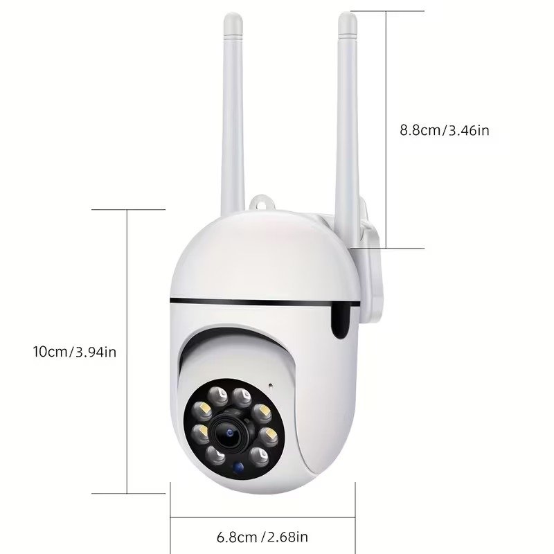4-Pack 1296P 3MP Smart Wi-Fi Security Cameras, 360° Pan-Tilt, Night Vision, Two-Way Audio