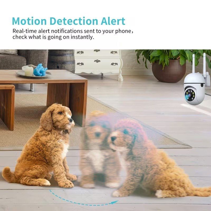 4-Pack 1296P 3MP Smart Wi-Fi Security Cameras, 360° Pan-Tilt, Night Vision, Two-Way Audio6