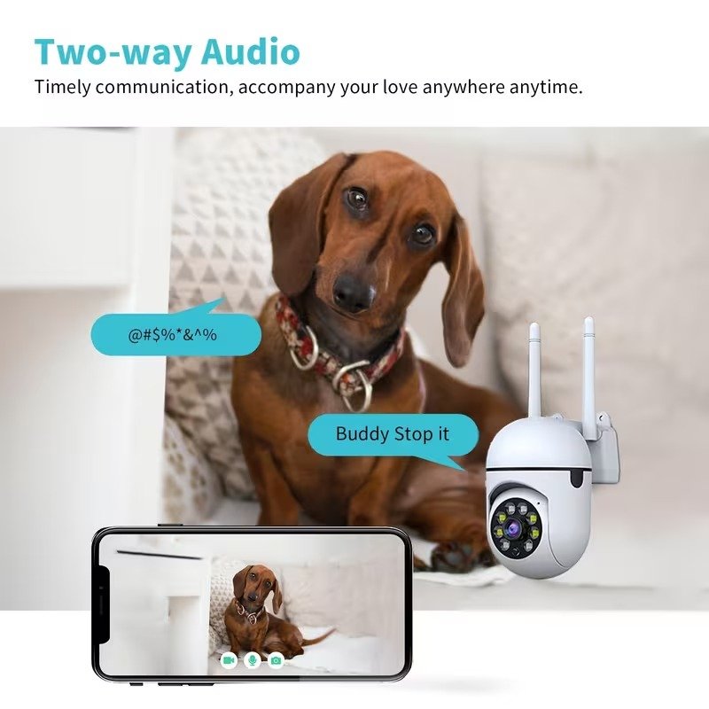 4-Pack 1296P 3MP Smart Wi-Fi Security Cameras, 360° Pan-Tilt, Night Vision, Two-Way Audio7