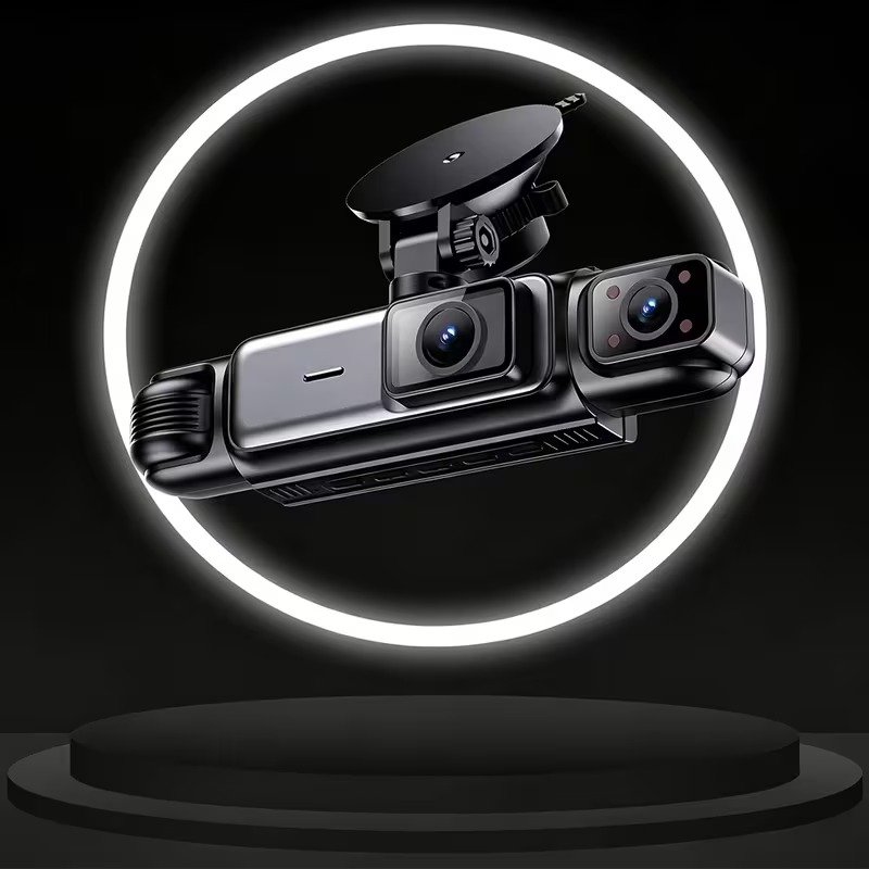 4‑Channel FHD Dash Cam, 1080P Front + 720P Interior & Rear 3‑Inch IPS Display, Night Vision, Loop Record, 24H Parking Monitor7