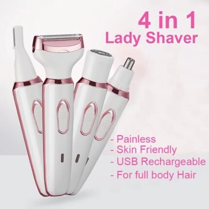 4‑in‑1 Women’s Electric Shaver & Trimmer Kit