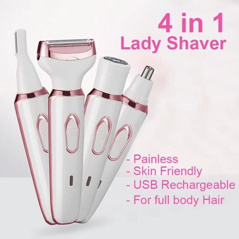 4‑in‑1 Women’s Electric Shaver & Trimmer Kit