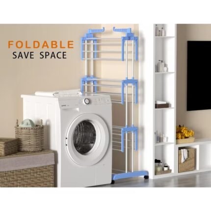 Maximise your drying space with this robust, space-saving 4-tier clothes airer.