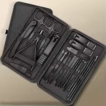 23-Piece Black Manicure & Grooming Set (2)