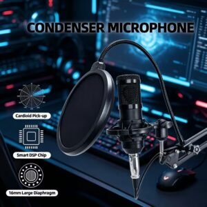 Complete Solo Studio Kit, 1 Mic + V8 Sound Card + EVERYTHING Included