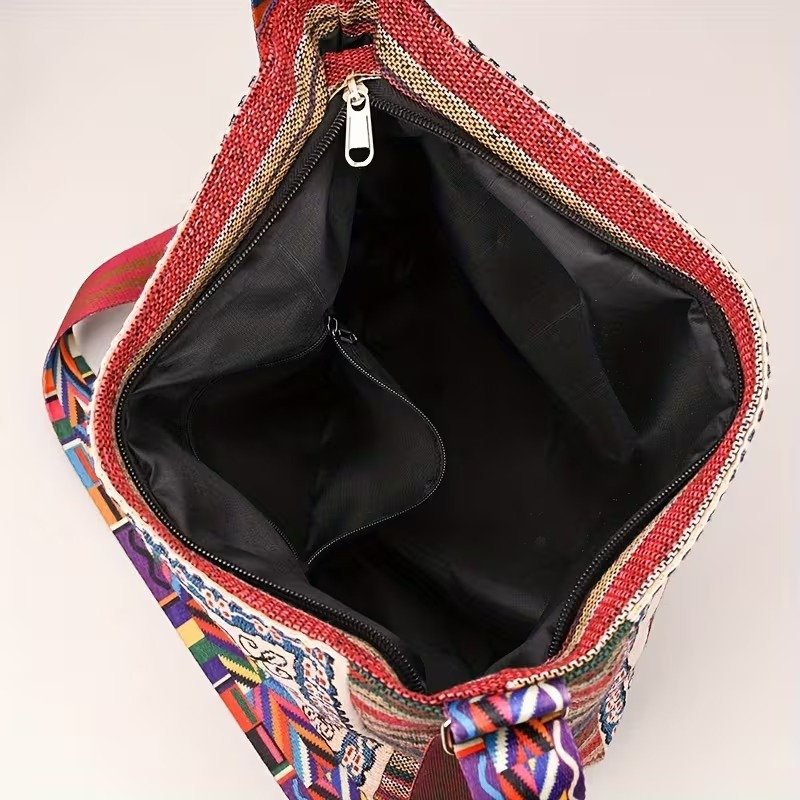 Ethnic Elephant Motif Large Crossbody Bag (2) Ethnic Elephant Motif Large Crossbody Bag (2)