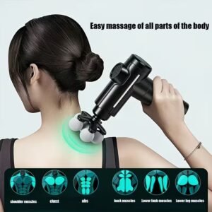 YAIAWISU Multi-Head Deep Tissue Massage Gun, Professional Muscle Relief at Home