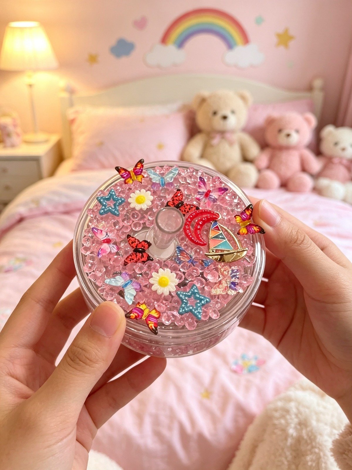 Care Bears Rainbow Handmade 16oz Tumbler (4)