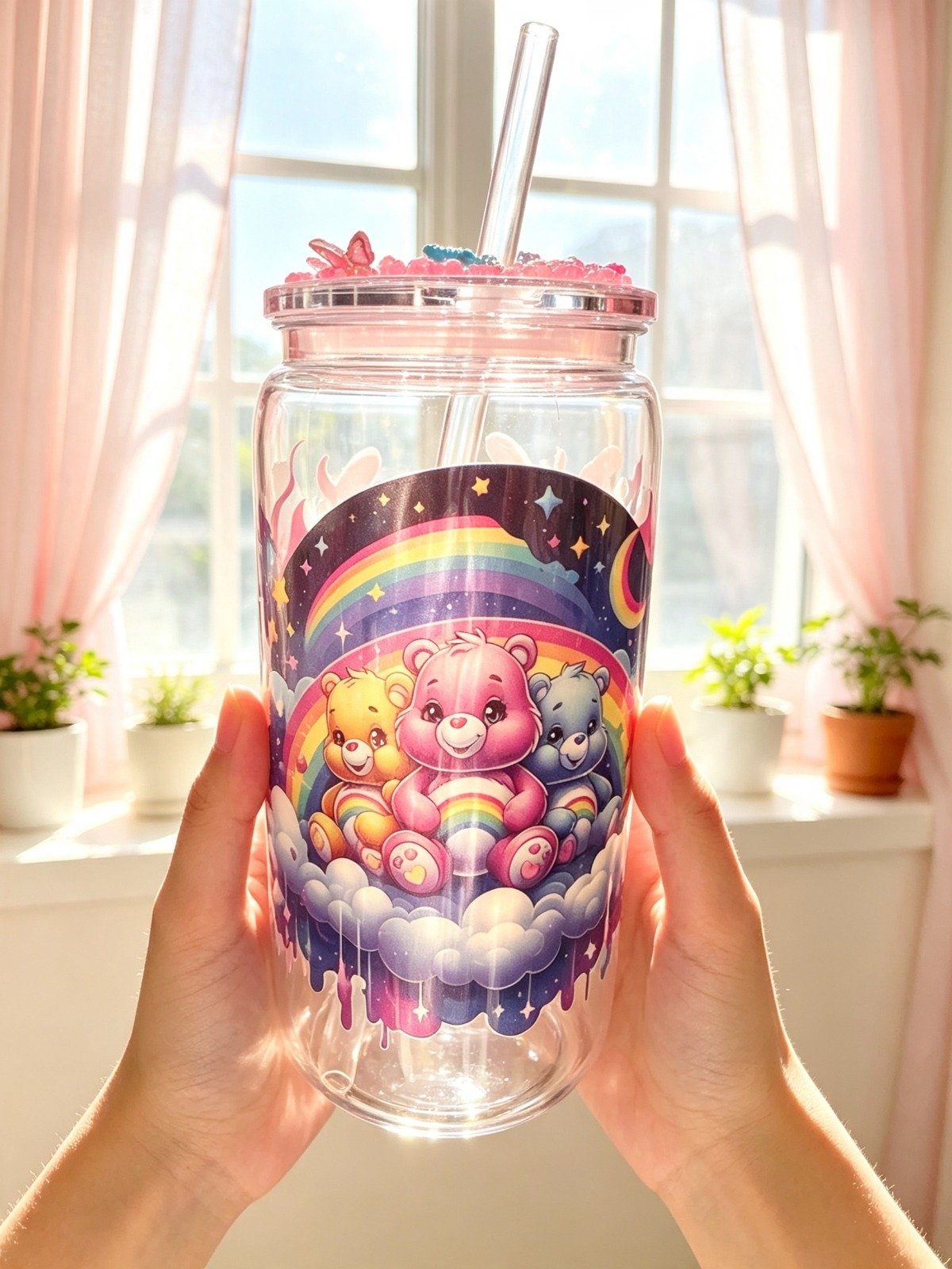 Care Bears Rainbow Handmade 16oz Tumbler (7)