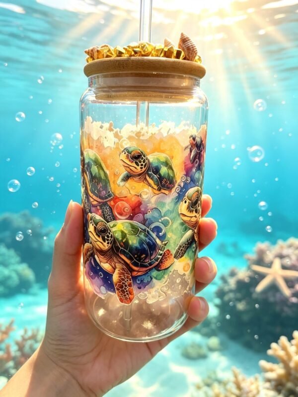 Handmade 16oz Glass Tumbler