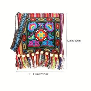 Premium Hand‑Embraided Bohemian Ethnic Crossbody Bag