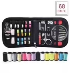 111 Pices Premium Portable Sewing Kit, 24 Colour Threads, Full Tools & Hard Case, Home, Travel & Emergency Mending4
