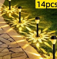 12-Pack Solar Garden Stake Lights 7