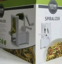 Kitchen Complete 3‑Blade Manual Vegetable Spiralizer, Healthy Low‑Carb Noodle Maker1